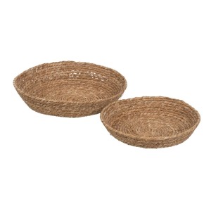 Centerpiece Natural Natural Fibre 31 x 31 x 7 cm (2 Units)