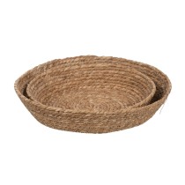 Centerpiece Natural Natural Fibre 31 x 31 x 7 cm (2 Units)