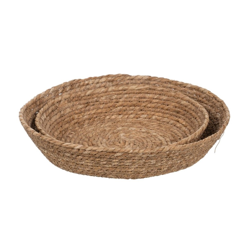 Centerpiece Natural Natural Fibre 31 x 31 x 7 cm (2 Units)