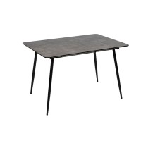 Expandable table Black Grey Iron 120 x 80 x 75 cm