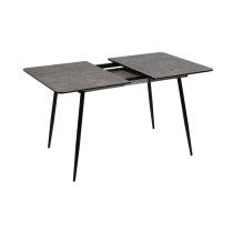 Expandable table Black Grey Iron 120 x 80 x 75 cm