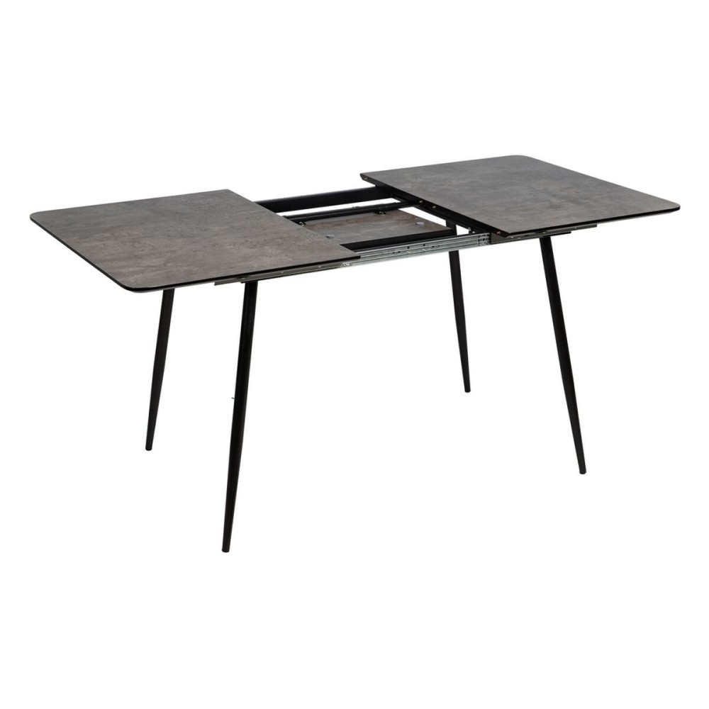 Table extensible Noir Gris Fer 120 x 80 x 75 cm