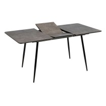 Expandable table Black Grey Iron 120 x 80 x 75 cm