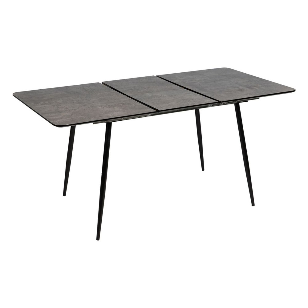 Expandable table Black Grey Iron 120 x 80 x 75 cm