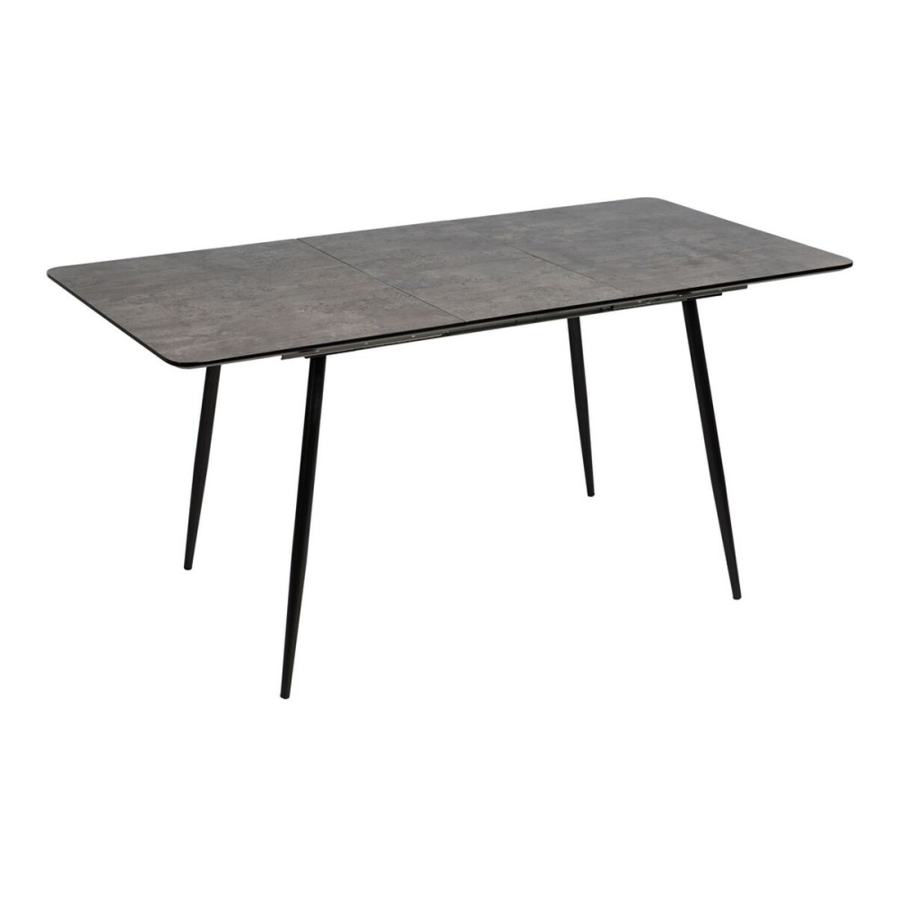 Expandable table Black Grey Iron 120 x 80 x 75 cm