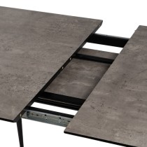 Expandable table Black Grey Iron 120 x 80 x 75 cm