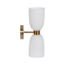 Wall Lamp White Golden 60 W 18 x 12 x 36 cm