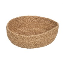 Decorative basket Natural Fibre 34 x 34 x 11 cm (3 Units)