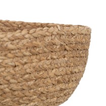 Decorative basket Natural Fibre 34 x 34 x 11 cm (3 Units)