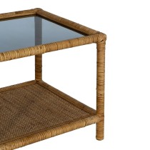 Centre Table Beige Crystal Rattan 90 x 40 x 42 cm