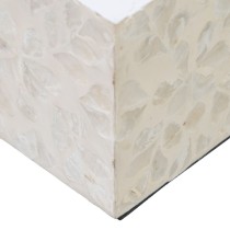 Bougeoir Beige Nacre noire Bois MDF 10,5 x 10,5 x 10,5 cm