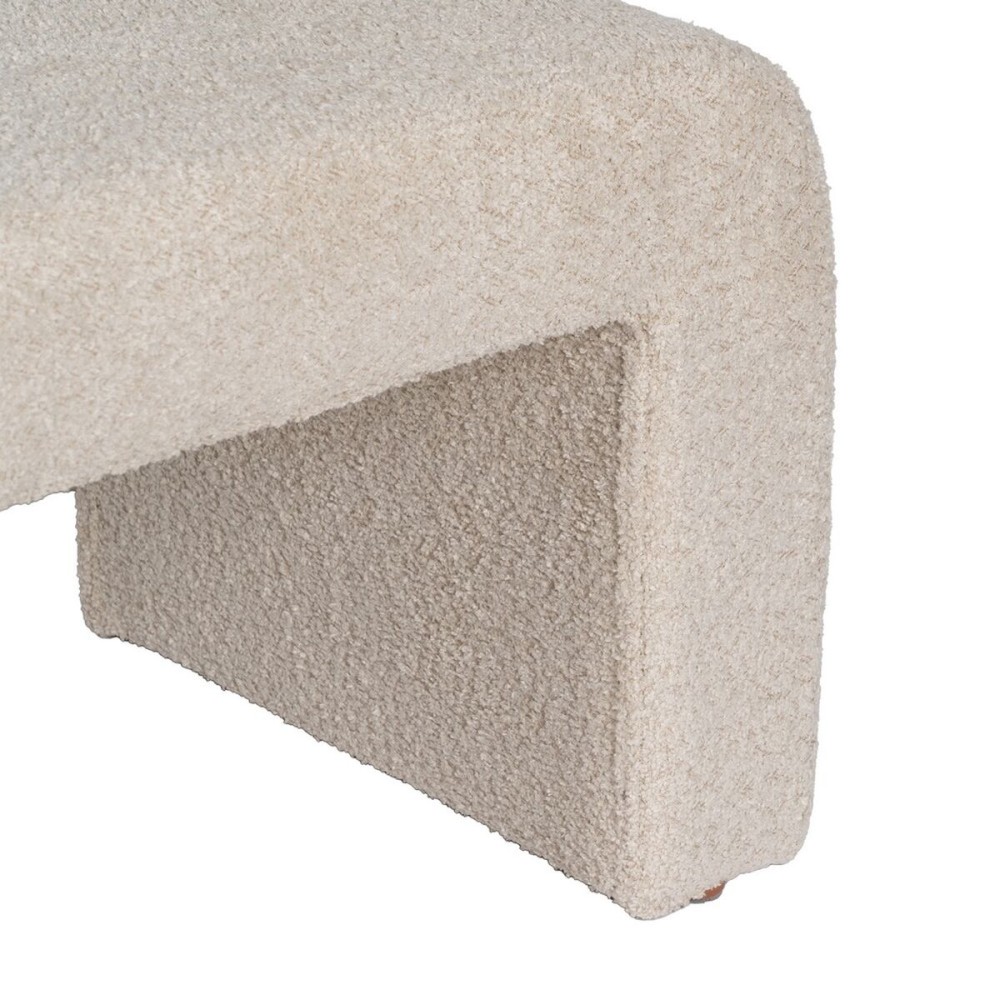 Pouf Beige Polyester 67 X 48 X 47 CM