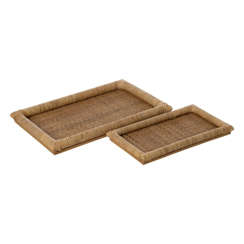 Plateau apéritif Naturel Rotin 47,5 x 30 x 4 cm (2 Unités)