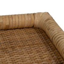 Snack tray Natural Rattan 47,5 x 30 x 4 cm (2 Units)