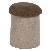 Pouffe Brown Beige MDF Wood 40 x 40 x 48 cm (2 Units)