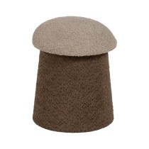 Pouffe Brown Beige MDF Wood 40 x 40 x 48 cm (2 Units)