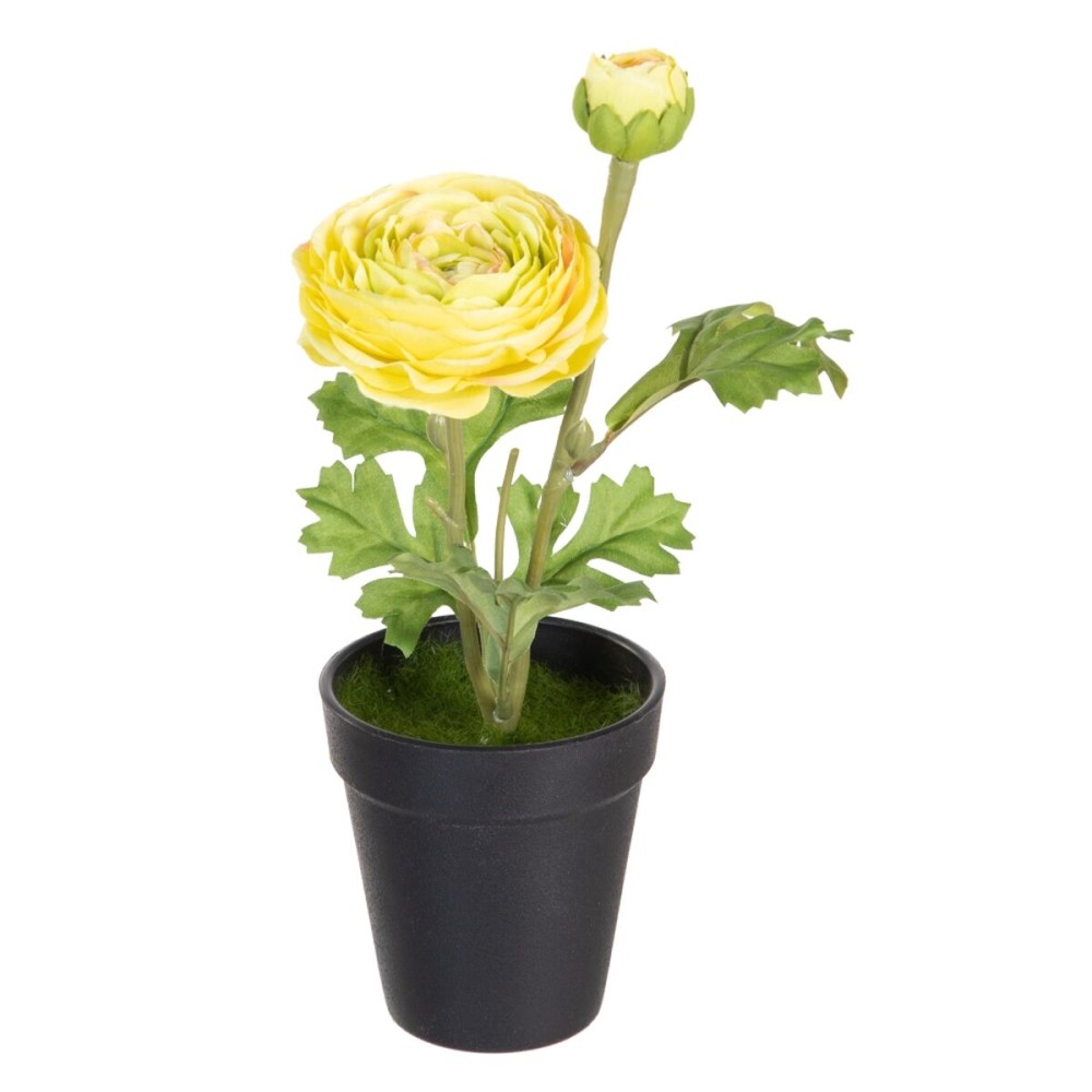 Decorative Plant Polyester Polyethylene Iron Flower 9,5 x 9,5 x 29 cm