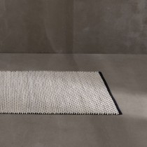 Carpet White Black 80 x 150 x 1 cm