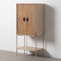 Sideboard AIKO Cream Natural Iron MDF Wood 70 x 40 x 172 cm