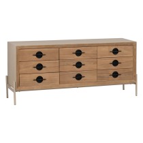 Sideboard AIKO Cream Natural Iron MDF Wood 148 x 38 x 66 cm