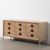 Buffet AIKO Crème Naturel Fer Bois MDF 148 x 38 x 66 cm