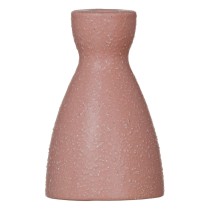 Candleholder Pink Ceramic 9,5 x 9,5 x 12 cm