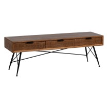 Table Basse LAGOM Noir Naturel Fer Bois d'hévéa 150 x 40 x 50 cm