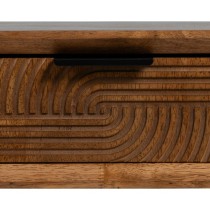 Table Basse LAGOM Noir Naturel Fer Bois d'hévéa 150 x 40 x 50 cm