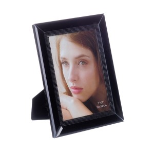 Photo frame Crystal 18 x 1,5 x 23 cm Black