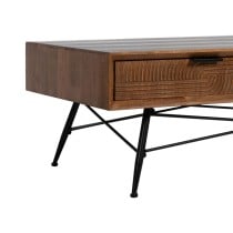 Centre Table LAGOM Black Natural Iron Rubber wood 120 x 60 x 40 cm