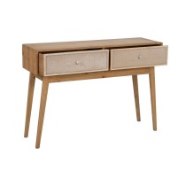 Sideboard GEREL Natural Fir wood MDF Wood Natural Fibre 115 x 37 x 80 cm