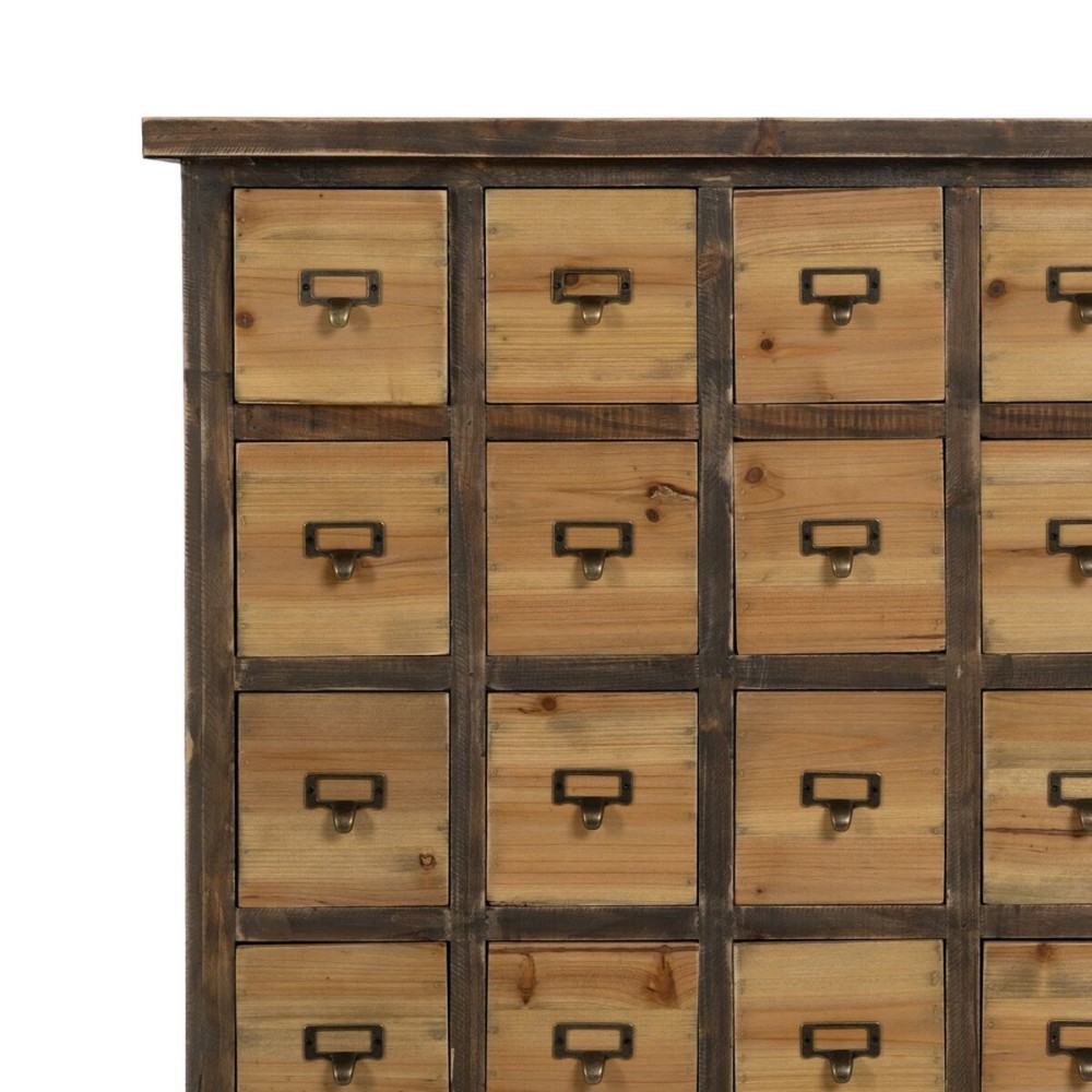 Chest of drawers Beige Grey Fir wood MDF Wood 80,5 x 35 x 115 cm