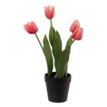 Decorative Plant Polyester Polyethylene Iron 11 x 11 x 31 cm