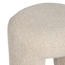 Pouffe Beige Polyester 46 X 44 X 41 CM