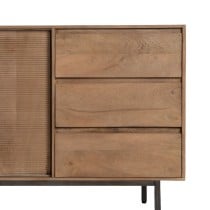 Buffet Naturel Fer Bois de manguier 180 x 40 x 91 cm