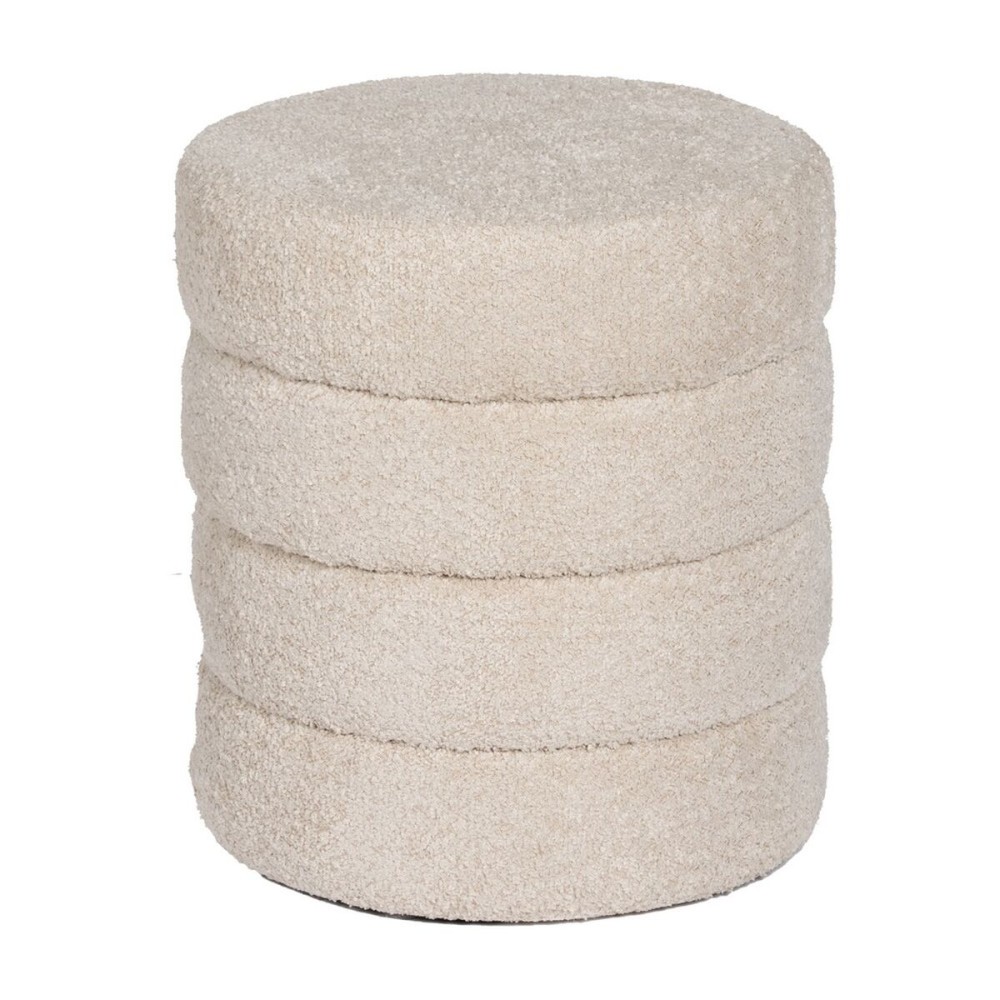 Pouffe Beige 42 x 42 x 46 cm