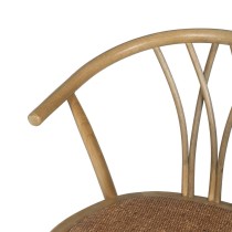 Dining Chair Brown 55 X 50 X 81 CM