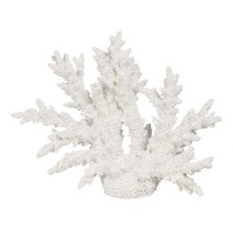 Decorative Figure White Resin Coral 34 X 13 X 27 CM