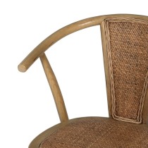 Dining Chair Brown 55 X 50 X 81 CM