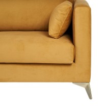 Sofa 200 x 98 x 97 cm Gelb