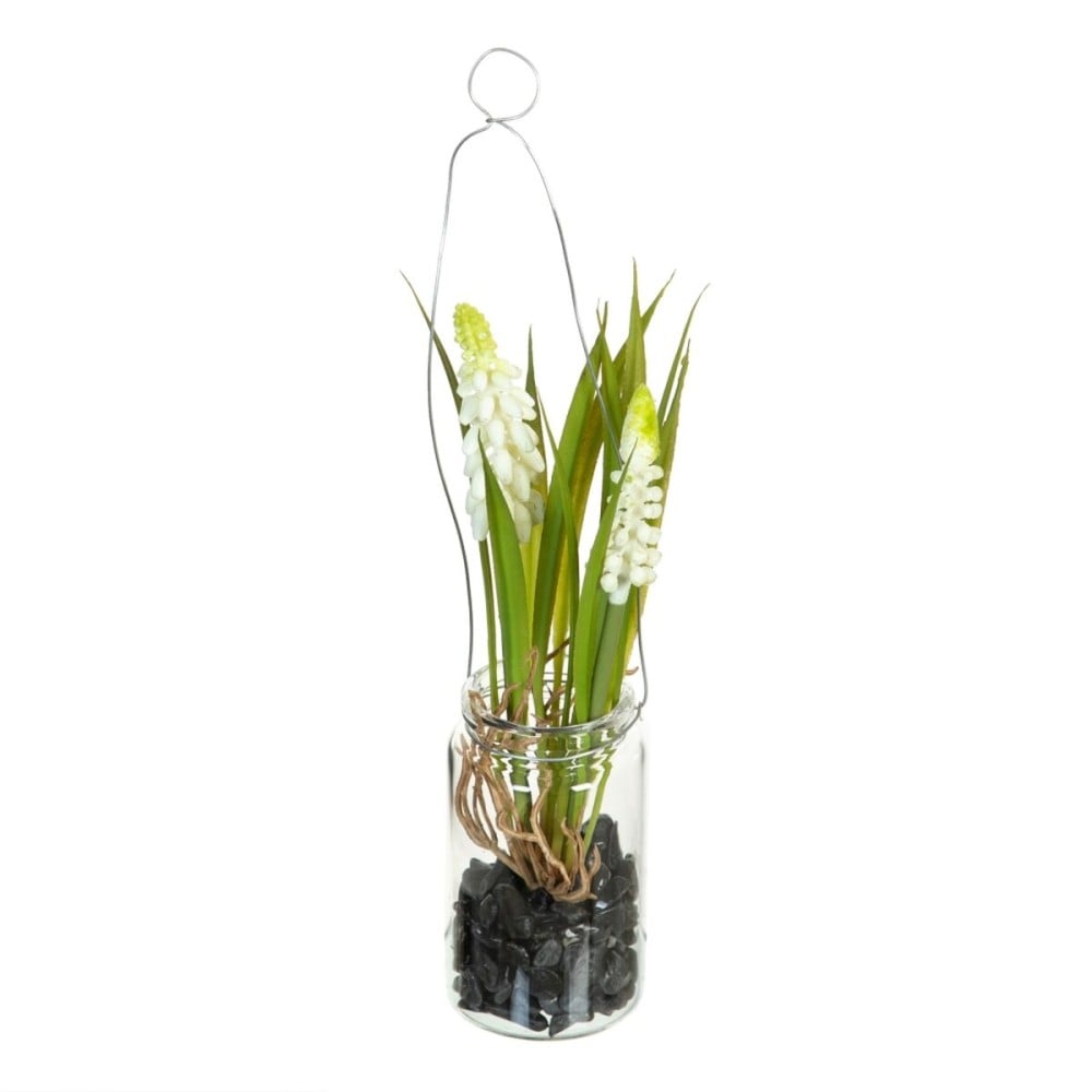 Decorative Plant Polyester Polyethylene Iron 7 x 7 x 18 cm