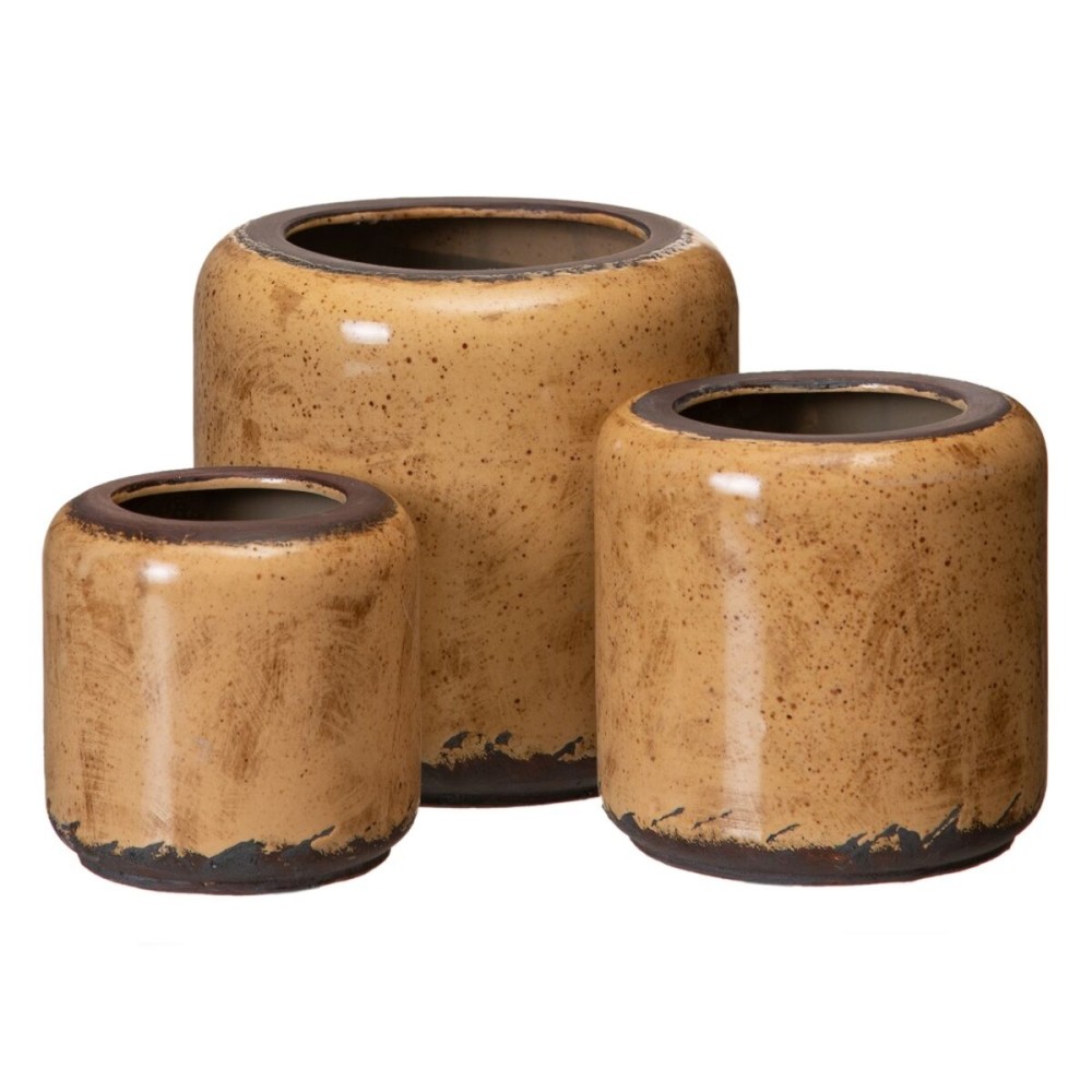 Cache-pot Marron Céramique 11,5 x 11,5 x 11,5 cm