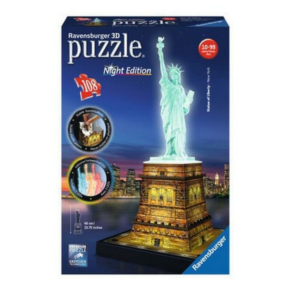 3D Puzzle Night Edition Ravensburger 12596 (108 pcs) 216 Pieces