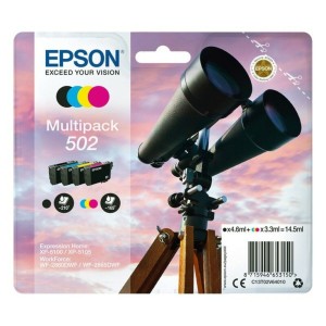 Kompatibel Tintenpatrone Epson 502 Multipack 14,5 ml Gelb Schwarz Türkis Magenta Ja