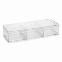 Organisateur Transparent Plastique 20 x 3,5 x 7 cm (12 Unités)