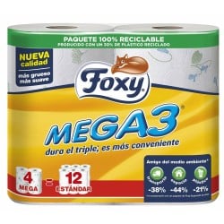 Papier Toilette Foxy Mega3 (4 Unités)