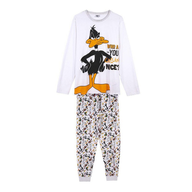 Schlafanzug Looney Tunes Grau (Erwachsene) Herren