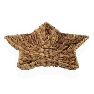 Multi-purpose basket Versa Water hyacinth 38 x 8 x 38 cm Star