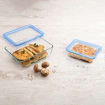 Lunchbox hermetisch Pyrex Pure Glass Durchsichtig Glas (800 ml) (6 Stück)