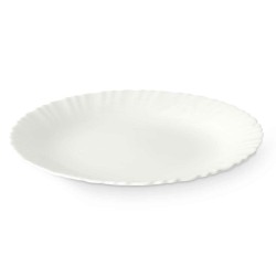 Assiette plate Vivalto LXP-95 Blanc Verre opalin 24 x 2 x 24 cm (24 Unités)